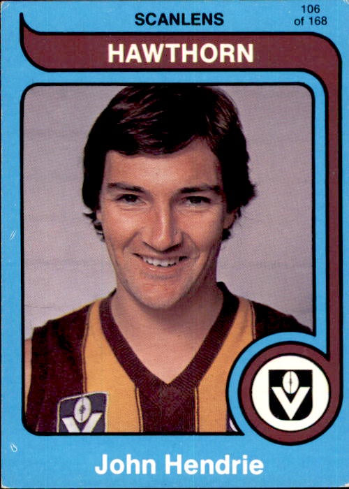 John Hendrie, 1980 Scanlens VFL