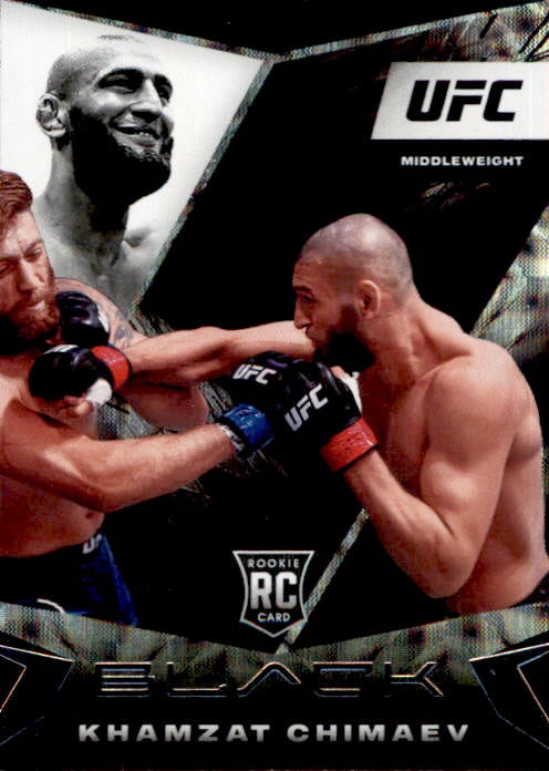 Khamzat Chimaev, RC, BLACK, 2021 Panini Chronicles UFC