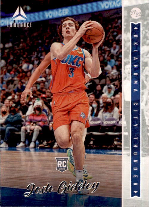 Josh Giddey, RC, Luminance, 2021-22 Panini Chronicles Basketball NBA