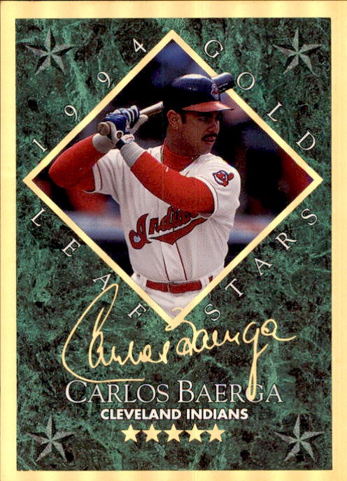 Carlos Baerga, Gold Leaf Stars, 1994 Donruss MLB Baseball