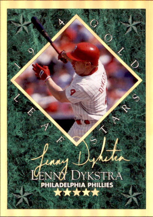 Lenny Dykstra, Gold Leaf Stars, 1994 Donruss MLB Baseball