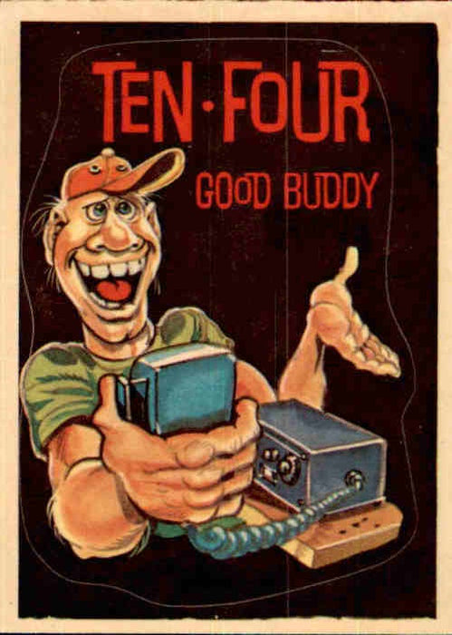 Ten Four Good Buddy, Donruss CB Dictionary Sticker Card