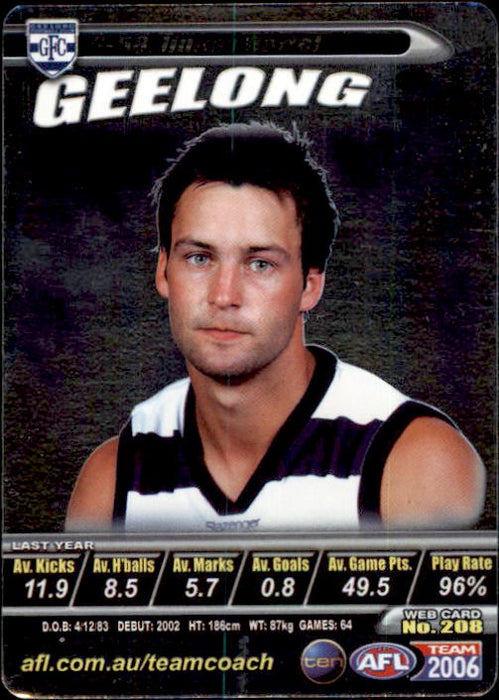 Jimmy Bartel, Silver, 2006 Teamcoach AFL