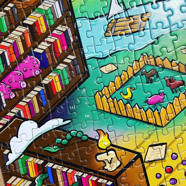 Vizzles The Magic Bookshop Puzzle 1000pc Jigsaw Puzzle