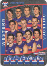 2012 Teamcoach AFL Checklist cards - Pick Your Card