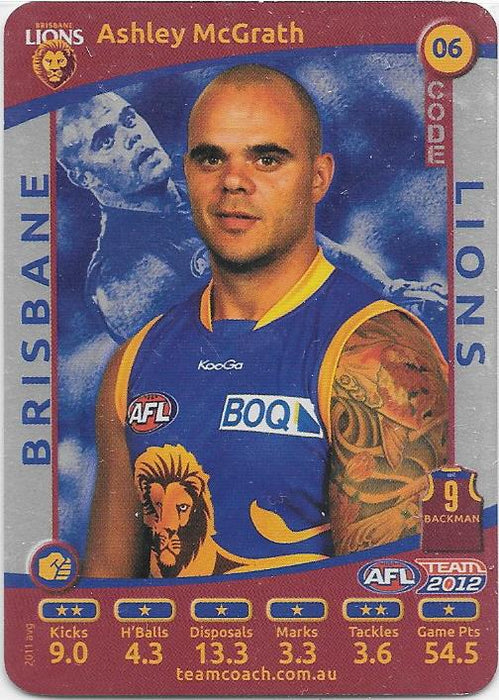 2012 Teamcoach AFL Silver Parallel card - 1 to 200 - Pick Your Card