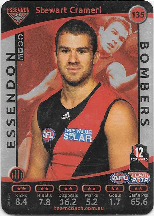 2012 Teamcoach AFL Silver Parallel card - 1 to 200 - Pick Your Card