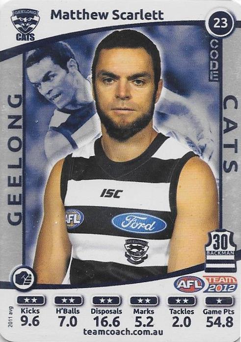 2012 Teamcoach AFL Silver Parallel card - 1 to 200 - Pick Your Card