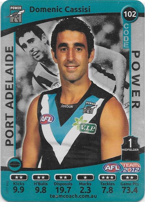 2012 Teamcoach AFL Silver Parallel card - 1 to 200 - Pick Your Card