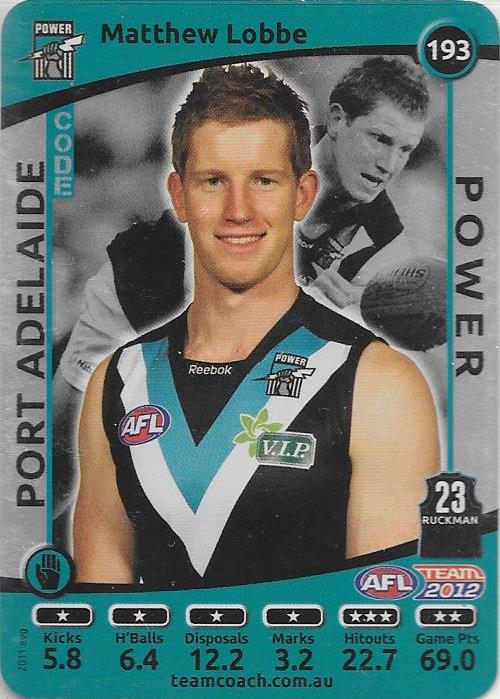 2012 Teamcoach AFL Silver Parallel card - 1 to 200 - Pick Your Card