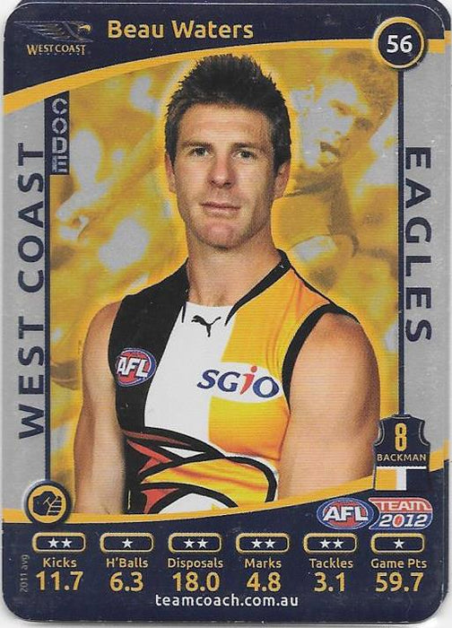 2012 Teamcoach AFL Silver Parallel card - 1 to 200 - Pick Your Card