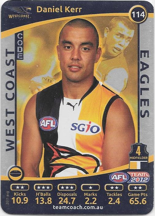 2012 Teamcoach AFL Silver Parallel card - 1 to 200 - Pick Your Card