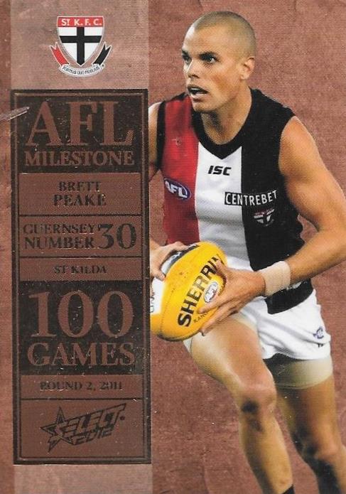 Brett Peake, 100 Game Milestone, 2012 Select AFL Champions