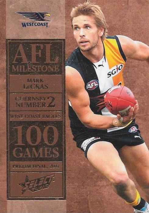 Mark LeCras. 100 Game Milestone, 2012 Select AFL Champions