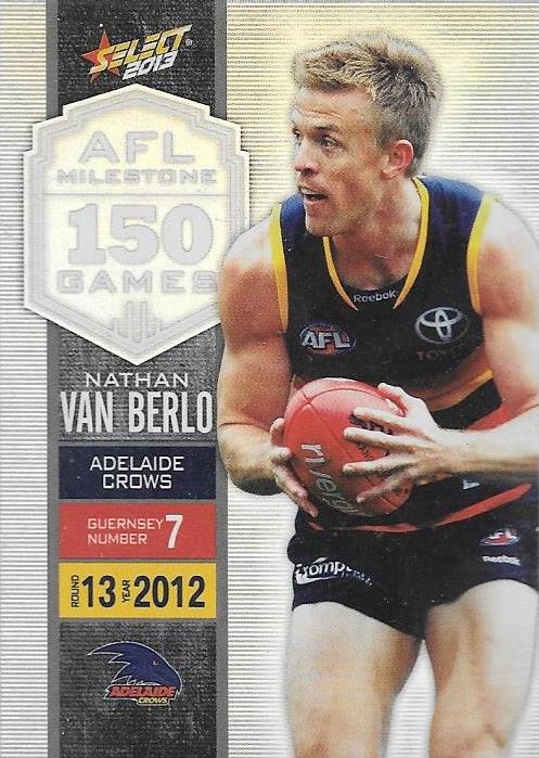 Nathan Van Berlo, 150 Game Milestone, 2013 Select AFL Champions