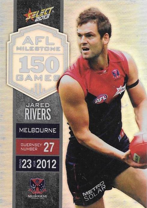 Jared Rivers, 150 Game Milestone, 2013 Select AFL Champions