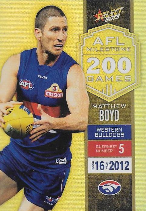 Matthew Boyd, 200 Game Milestone, 2013 Select AFL Champions