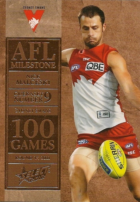 Nick Malceski, 100 Game Milestone, 2012 Select AFL Champions