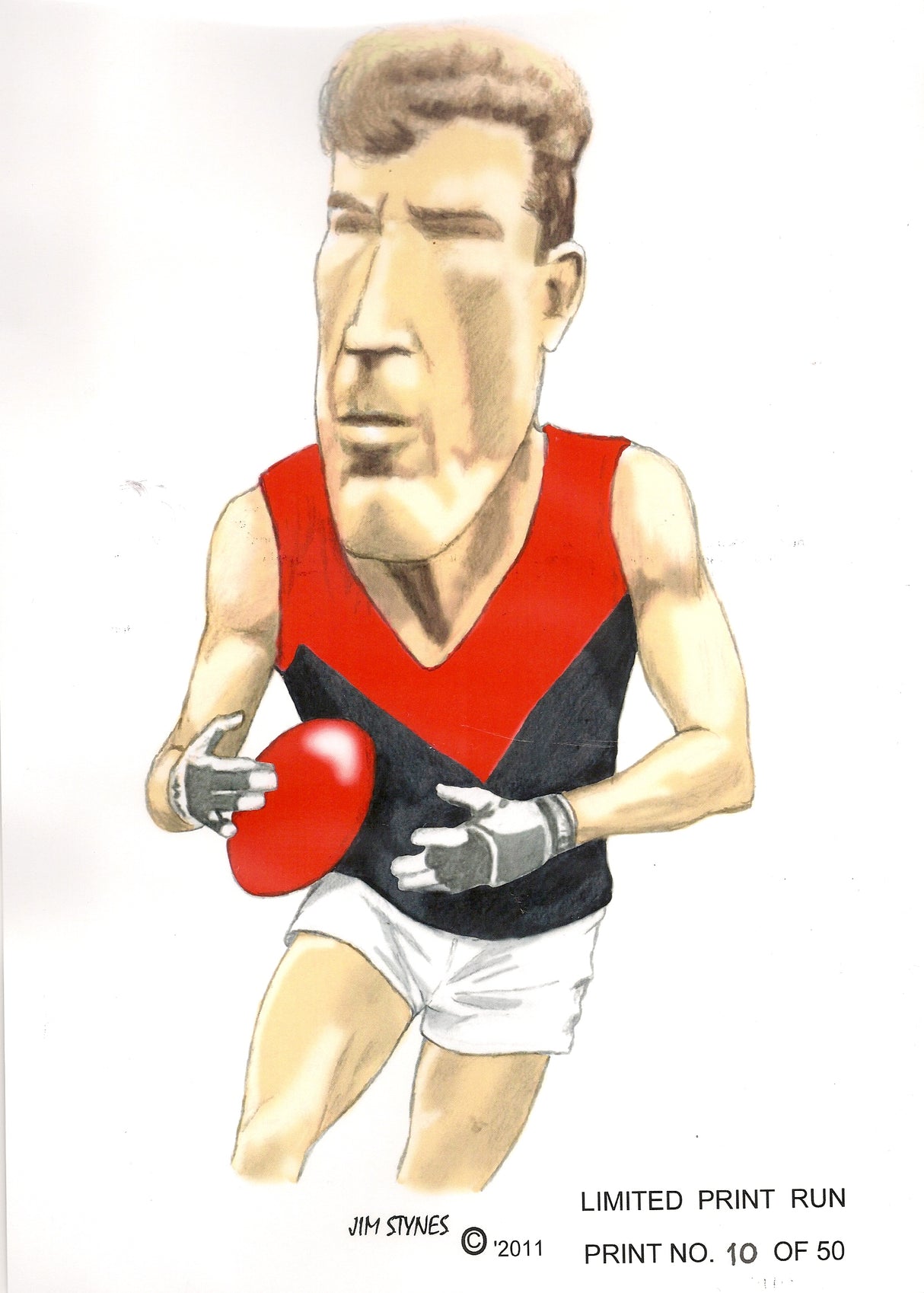 Jim Stynes, GregsArt A4 Print