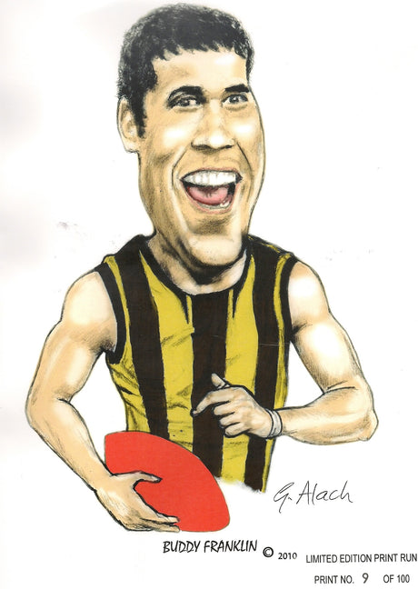 Lance Buddy Franklin, GregsArt A4 Print