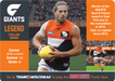 GWS Giants, Footy Flipz, 2018 Teamcoach AFL