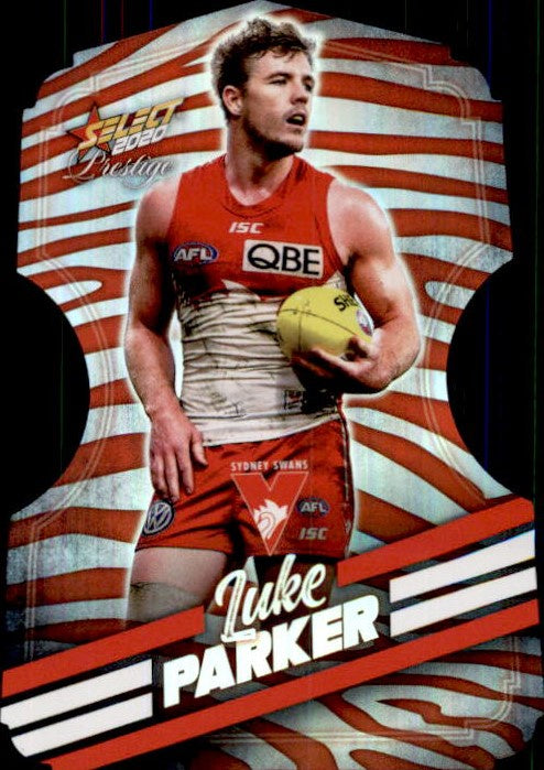 Luke Parker, Zebra Diecut, 2020 Select AFL PRESTIGE Footy Stars