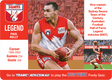 Sydney Swans, Footy Flipz, 2018 Teamcoach AFL