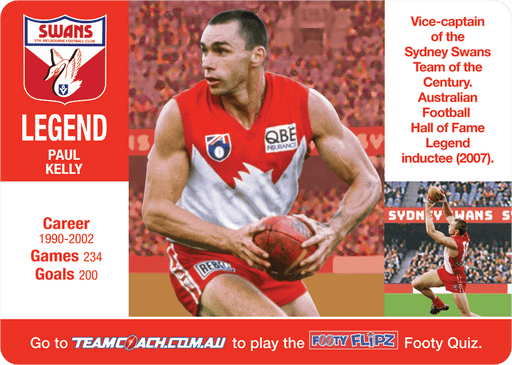 Sydney Swans, Footy Flipz, 2018 Teamcoach AFL