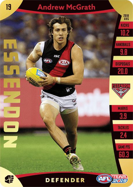 Andrew McGrath, Gold, 2019 Teamcoach AFL