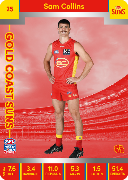 Sam Collins, 25, Silver Parallel, 2023 Teamcoach AFL