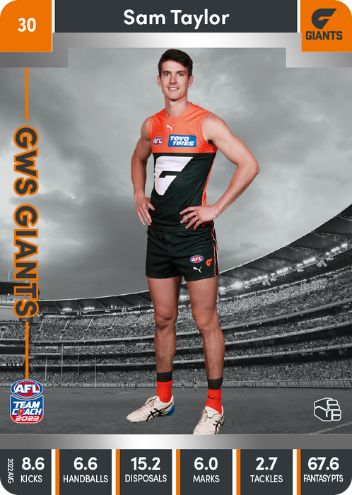 Sam Taylor, 30, Silver Parallel, 2023 Teamcoach AFL