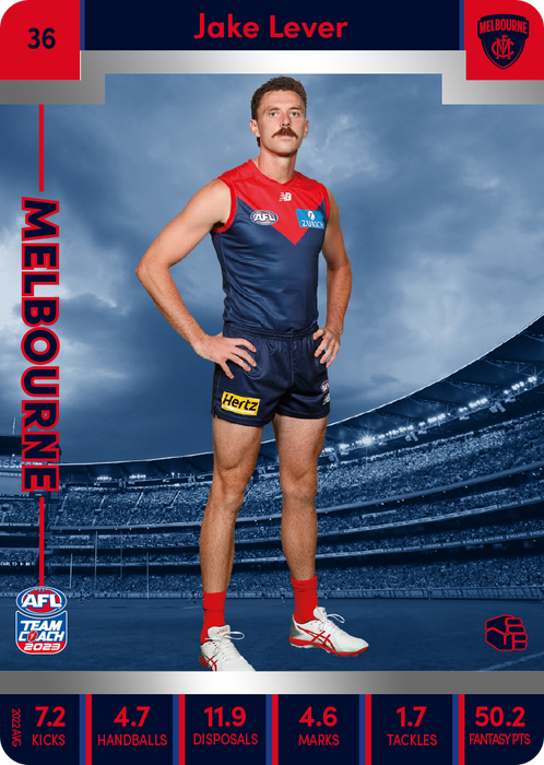 Jake Lever, 36, Silver Parallel, 2023 Teamcoach AFL