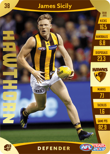 James Sicily, Gold, 2019 Teamcoach AFL