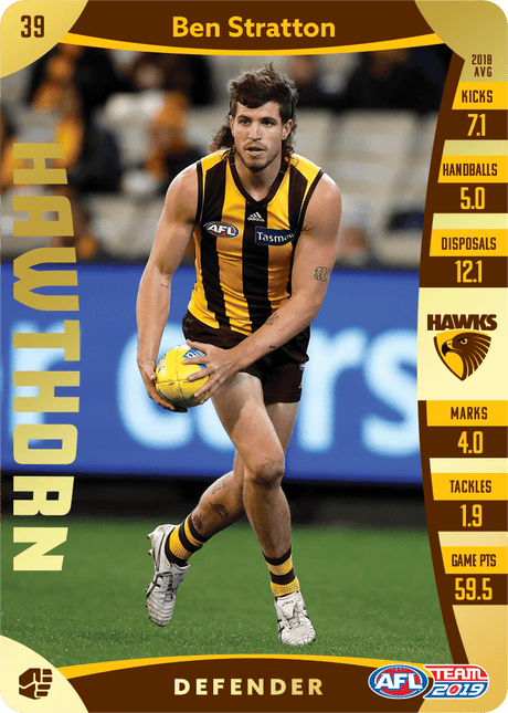 Ben Stratton, Gold, 2019 Teamcoach AFL