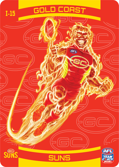 Gold Coast Suns Mascot, 3D Icons, 2021 Teamcoach AFL