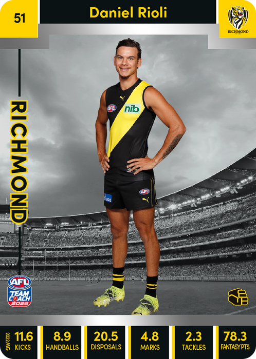 Daniel Rioli, 51, Silver Parallel, 2023 Teamcoach AFL