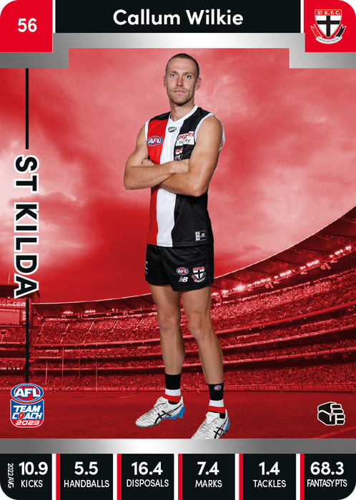 Callum Wilkie, 56, Silver Parallel, 2023 Teamcoach AFL