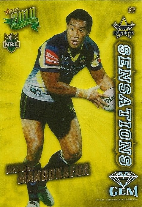 Manase Manuokafoa, Sensations Gem, 2010 Select NRL Champions