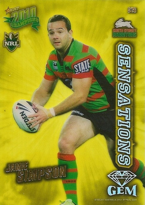 Jamie Simpson, Sensations Gem, 2010 Select NRL Champions