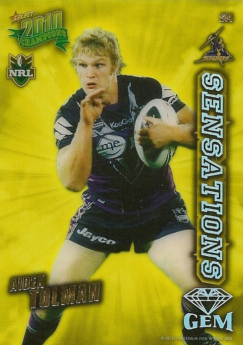 Aiden Tolman, Sensations Gem, 2010 Select NRL Champions