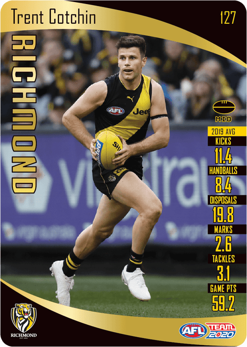 Trent Cotchin, Gold, 2020 Teamcoach AFL