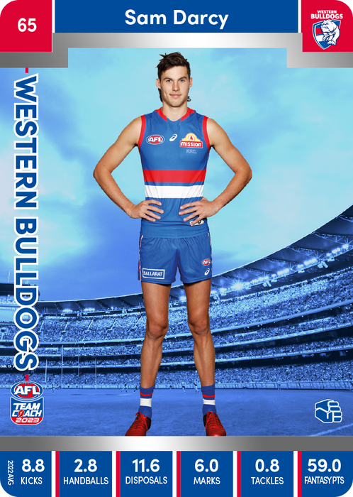 Sam Darcy, 65, Silver Parallel, 2023 Teamcoach AFL