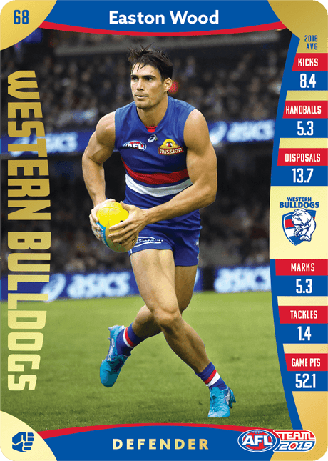 Easton Wood, Gold, 2019 Teamcoach AFL