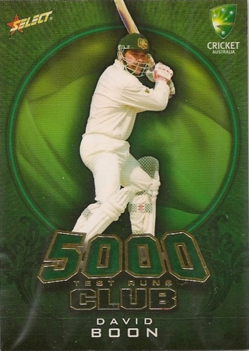 David Boon, 5000 Test Run Club, 2009-10 Select Cricket