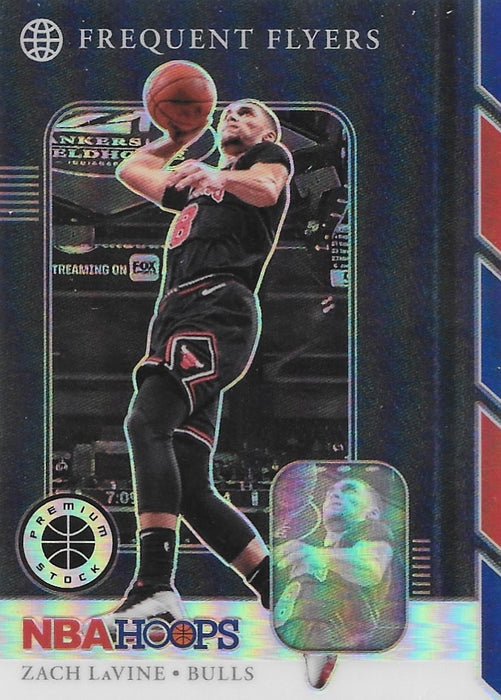 Zach LaVine, Frequent Flyers Silver Prizm, 2019-20 Panini Hoops Premium Stock Basketball NBA