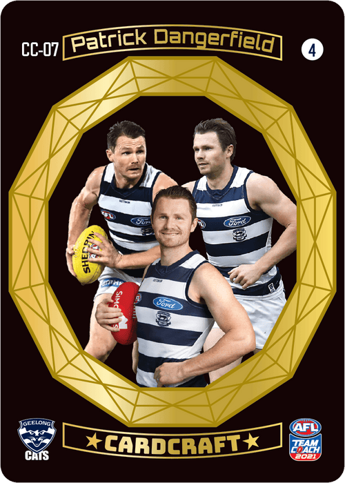 Patrick Dangerfield, GOLD Craft Card Set, 2021 Teamcoach AFL