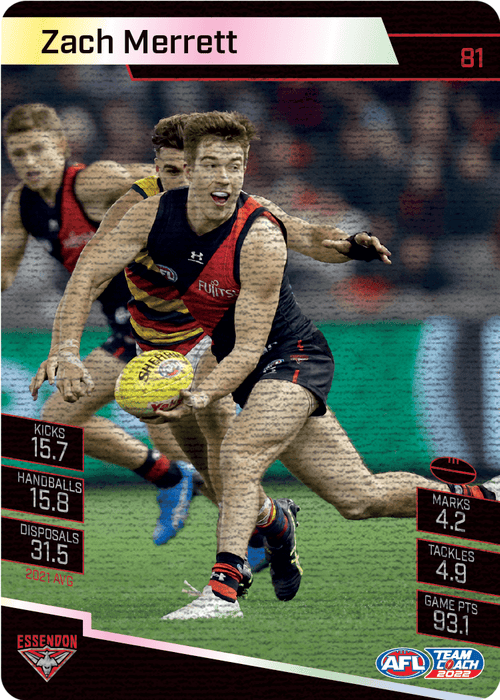 Zach Merrett, Canvas, 2022 Teamcoach AFL