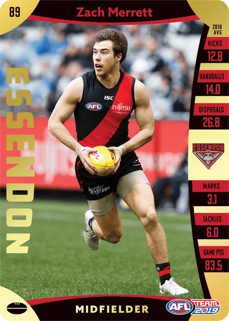 Zach Merrett, Gold, 2019 Teamcoach AFL