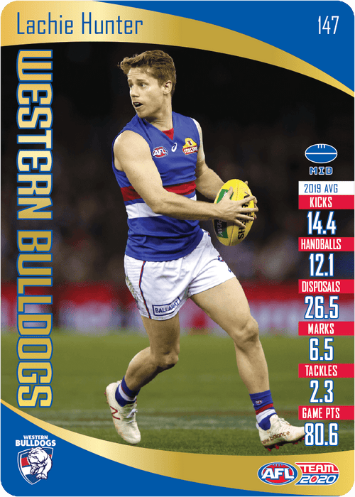 Lachie Hunter, Gold, 2020 Teamcoach AFL