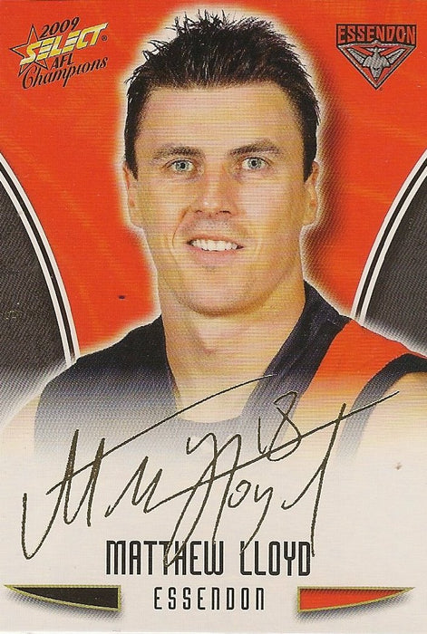 Essendon Bombers, Gold Foil Signature Team Set, 2009 Select AFL Champions